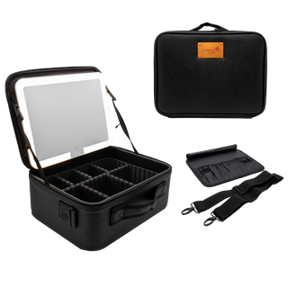 Travel Case With Detachable LED Mirror