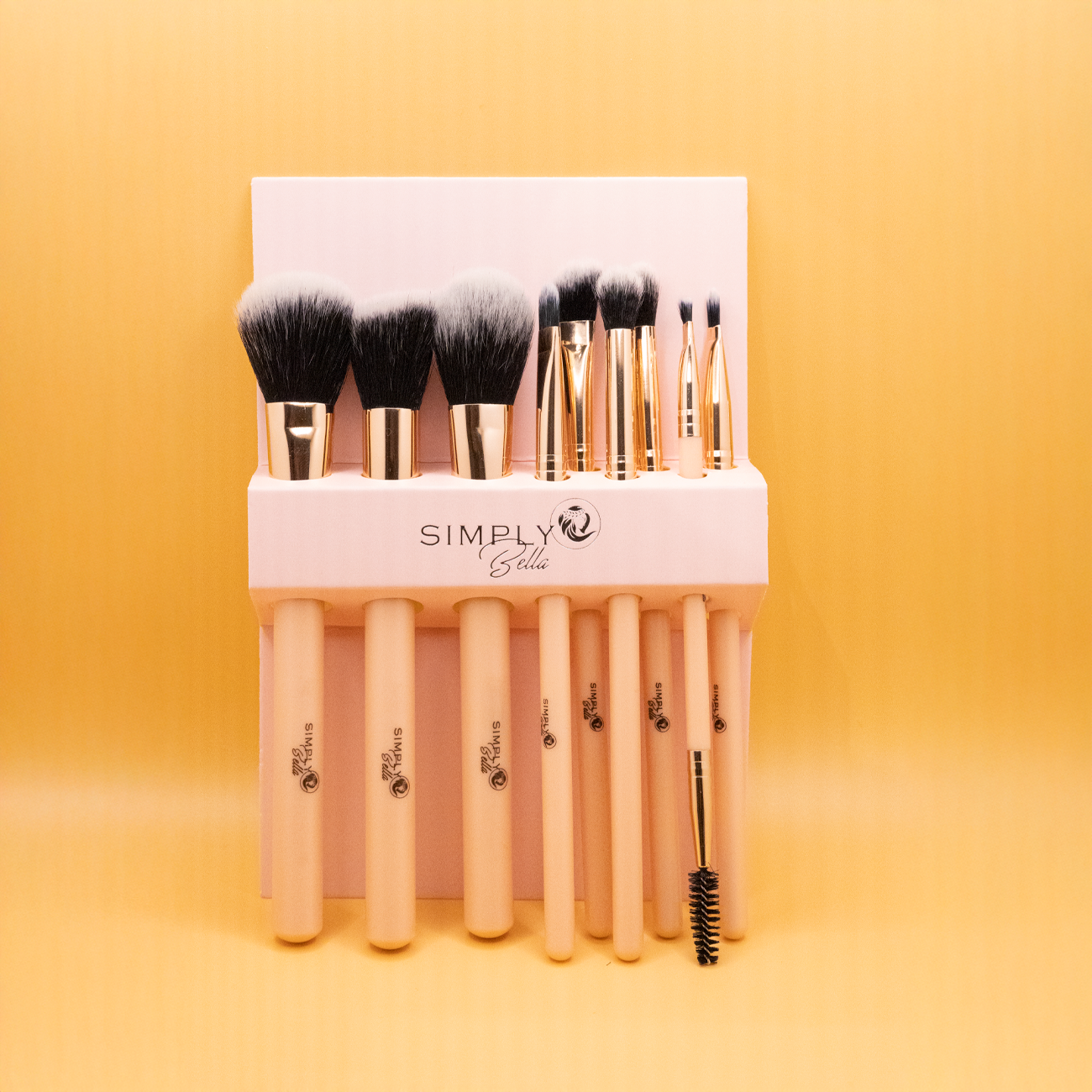 9-Piece Makeup Brush Set – Pink & Purple Precision