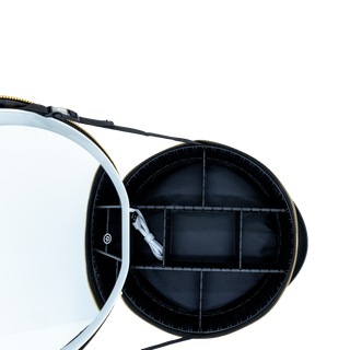 Round Cosmetic Case with Light Mirror
