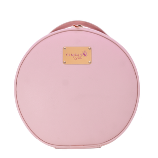Round Cosmetic Case with Light Mirror