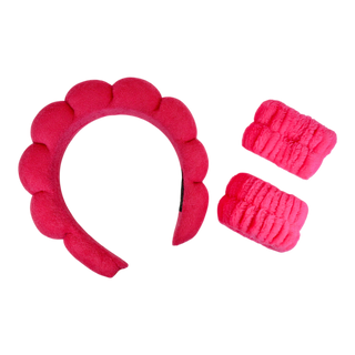 Spa Headband & Wrist Bands Set – Soft, Handmade Comfort