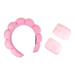 Spa Headband & Wrist Bands Set – Soft, Handmade Comfort
