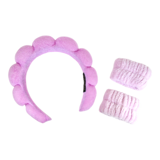 Spa Headband & Wrist Bands Set – Soft, Handmade Comfort
