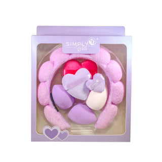 Beauty Blender + Powder Puff Set – Purple, Pink or Red | Simply Bella