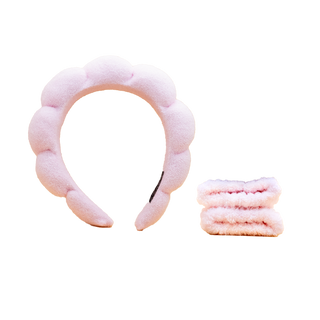 Spa Headband & Wrist Bands Set – Soft, Handmade Comfort