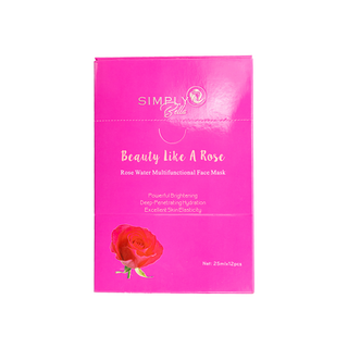 Beauty Like A Rose Face Mask - 12 Pack