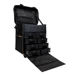 2 in 1 Luggage Cosmetic Storage With Compartments (Black)