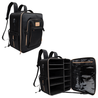 Backpack Cosmetic Storage With Compartments (Black)