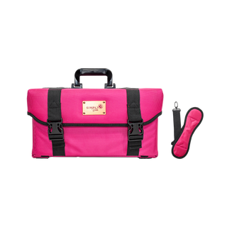 2 in 1 Luggage Cosmetic Storage With Compartments (Pink)