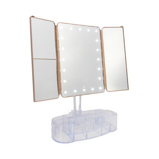 Three View Mirror With Bluetooth Speakers
